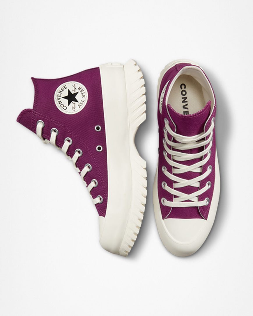 Tenisi Inalti Barbati Converse Chuck Taylor All Star Lugged 2.0 Seasonal Color Violet Negrii | RO LGPV0869